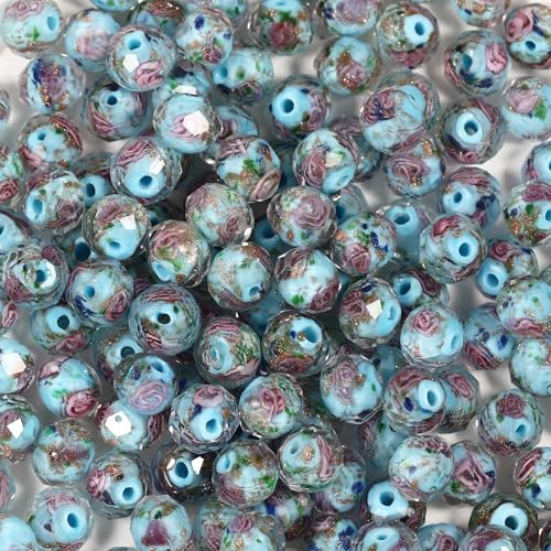Glasperlen zum Markieren von Schmuck, 10 mm, mit gepressten Blumen, Rosenblättern, Kunst und Handwerk, DIY für Taschen, Charms, Handtaschen, Schlüsselanhänger, Damen, niedliche Halsketten, Armbänder Glasperlen zum Markieren von Schmuck, 10 mm, mit gepressten Blumen, Rosenblättern, Kunst und Handwerk, DIY für Taschen, Charms, Handtaschen, Schlüsselanhänger, Damen, niedliche Halsketten, Armbänder von Ahouws