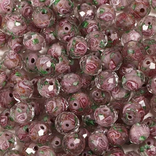 Glasperlen zum Markieren von Schmuck, 10 mm, mit gepressten Blumen, Rosenblättern, Kunst und Handwerk, DIY für Taschen, Charms, Handtaschen, Schlüsselanhänger, Damen, niedliche Halsketten, Armbänder Glasperlen zum Markieren von Schmuck, 10 mm, mit gepressten Blumen, Rosenblättern, Kunst und Handwerk, DIY für Taschen, Charms, Handtaschen, Schlüsselanhänger, Damen, niedliche Halsketten, Armbänder von Ahouws