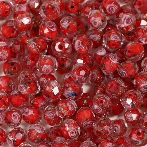 Glasperlen zum Markieren von Schmuck, 10 mm, mit gepressten Blumen, Rosenblättern, Kunst und Handwerk, DIY für Taschen, Charms, Handtaschen, Schlüsselanhänger, Damen, niedliche Halsketten, Armbänder Glasperlen zum Markieren von Schmuck, 10 mm, mit gepressten Blumen, Rosenblättern, Kunst und Handwerk, DIY für Taschen, Charms, Handtaschen, Schlüsselanhänger, Damen, niedliche Halsketten, Armbänder von Ahouws