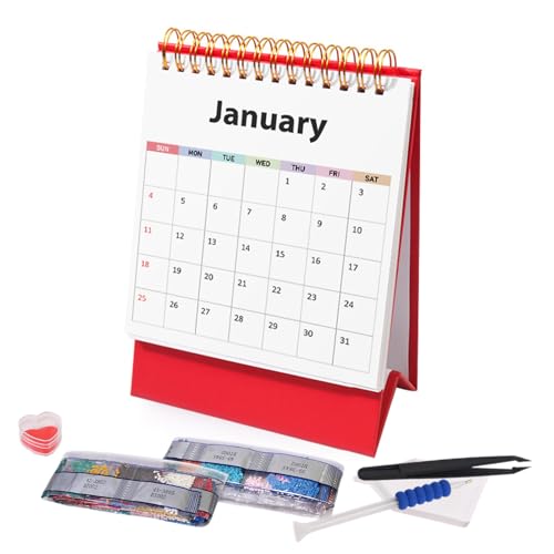 Ahuuen Edelstein Kunst Kalender,Monatlicher Malerei Schreibtisch Kalender 2026 - Monatlicher Planer Schreibtischdekoration für Anfänger Frauen Jugendliche Erwachsene Festtagsdekoration Ahuuen Edelstein Kunst Kalender,Monatlicher Malerei Schreibtisch Kalender 2026 - Monatlicher Planer Schreibtischdekoration für Anfänger Frauen Jugendliche Erwachsene Festtagsdekoration von Ahuuen