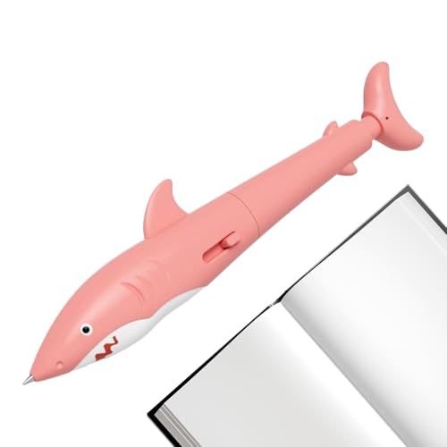 Ahuuen Kugelschreiber, der Wasser sprüht, Wassersprüh-Kugelschreiber, Haifisch-förmiges Schreibgerät, Gag-Gadget für Kollegen, Damen, Herren, Kinder, Freunde von Ahuuen