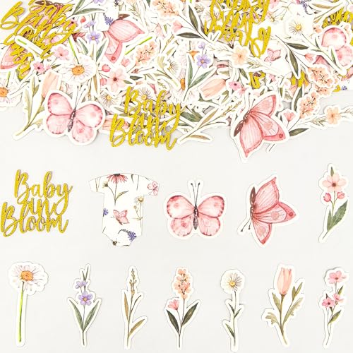 200 Stück Wildblumen-Papier-Konfetti, Blumenblumen, Schmetterling, Konfetti, Wildblume, Babyparty-Dekorationen für Hochzeit, Brautparty, Babyparty, Geburtstag, Party, Tischdekoration 200 Stück Wildblumen-Papier-Konfetti, Blumenblumen, Schmetterling, Konfetti, Wildblume, Babyparty-Dekorationen für Hochzeit, Brautparty, Babyparty, Geburtstag, Party, Tischdekoration von Ahzemepinyo