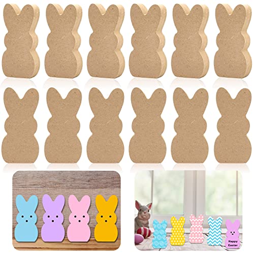 24 Stück Oster-Holzhasen-Ausschnitte, unlackierte Hasen-Tisch-Holzschilder, Peeps, Hasenform, blanko, Holzschilder, Tischdekoration für Ostern, Frühling, Klassenzimmer, DIY-Kunsthandwerk 24 Stück Oster-Holzhasen-Ausschnitte, unlackierte Hasen-Tisch-Holzschilder, Peeps, Hasenform, blanko, Holzschilder, Tischdekoration für Ostern, Frühling, Klassenzimmer, DIY-Kunsthandwerk von Ahzemepinyo