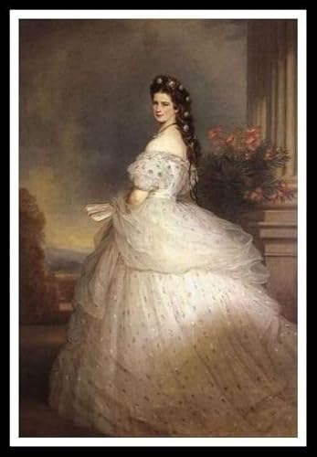 Elizabeth Kaiserin von Österreich Gemälde von Franz Xaver Winterhalter DIY Diamant Malerei Kits für Erwachsene, 5D Full Round Drill Diamond Painting Kit Stickerei Kunst Wohnkultur Elizabeth Kaiserin von Österreich Gemälde von Franz Xaver Winterhalter DIY Diamant Malerei Kits für Erwachsene, 5D Full Round Drill Diamond Painting Kit Stickerei Kunst Wohnkultur von AiEiIiOiUi