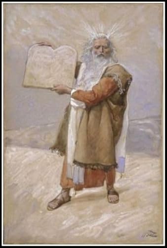 James Tissot Gemälde mit Moses und den zehn Geboten zum Selbermachen, 5D-Diamant-Malerei-Kits, DIY, Kunsthandwerk für Zuhause, Wanddekoration, Geburtstagsgeschenke von AiEiIiOiUi