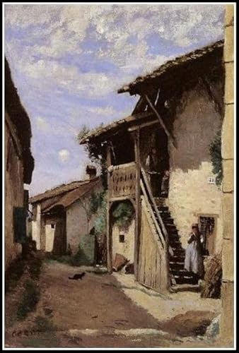 Malen-nach-Zahlen-Set für Erwachsene und Anfänger, Dardagny-Gemälde von Camille Corot, Malen-nach-Zahlen-Set für Erwachsene, Anfänger, 40,6 x 50,8 cm Malen-nach-Zahlen-Set für Erwachsene und Anfänger, Dardagny-Gemälde von Camille Corot, Malen-nach-Zahlen-Set für Erwachsene, Anfänger, 40,6 x 50,8 cm von AiEiIiOiUi