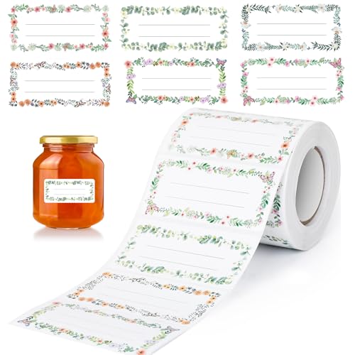 AiQInu 500 Stück Marmeladen Etiketten Selbstklebend, Etiketten Zum Beschriften, Klebeetiketten Marmelade Für Marmeladengläser Flaschen Gewürzgläser AiQInu 500 Stück Marmeladen Etiketten Selbstklebend, Etiketten Zum Beschriften, Klebeetiketten Marmelade Für Marmeladengläser Flaschen Gewürzgläser von AiQInu