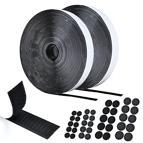 AiQInu Klettband Selbstklebend,10M Klettverschluss Extra Stark Doppelseitig Klebende mit 20 Paar Runden Klebepads,20mm Breit Selbstklebendes Klebepad Enthält Flauschband und Hakenband AiQInu Klettband Selbstklebend,10M Klettverschluss Extra Stark Doppelseitig Klebende mit 20 Paar Runden Klebepads,20mm Breit Selbstklebendes Klebepad Enthält Flauschband und Hakenband von AiQInu