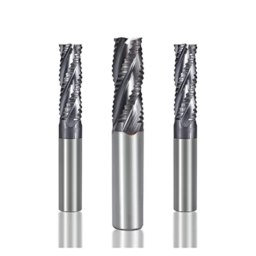 1 stücke 5-16mm Schrupp Schaftfräser 4 Flöte Super Beschichtung HSS Fräser CNC Maschine Fräser for Holz/Aluminium/Stahl Werkzeuge (Size : 16xD16x45x100L) von AiQima