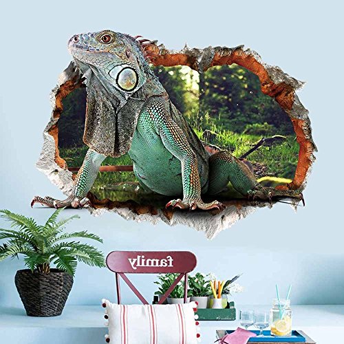 Aibote 3DWandaufkleber, Eidechse, für Zuhause, Fenster, Decke, Dekoration, entfernbare Aufkleber, Dekorationen, Tapete für Jungen und Mädchen, Kinderzimmer, Schlafzimmer, Bodenwände, Wohnzimmer (50 Aibote 3DWandaufkleber, Eidechse, für Zuhause, Fenster, Decke, Dekoration, entfernbare Aufkleber, Dekorationen, Tapete für Jungen und Mädchen, Kinderzimmer, Schlafzimmer, Bodenwände, Wohnzimmer (50 von Aibote