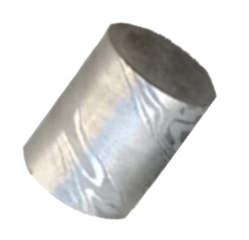 Aibote Damast Zylindrisch Edelstahl Twist-Muster DIY-Material für Ringschmuckherstellung, HRC24(Durchmesser (25 mm) x Länge (6 mm) von Aibote