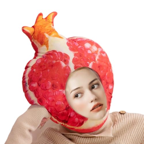 Aibyks Ausgestopfter Obsthut, Obsthut für Erwachsene | Granatapfel-Kopfbedeckung | Bequeme gefüllte Granatapfel-Kopfbedeckung, Carnival-Ankleidungs-Obst-Kopfbedeckungs-Cosplay-Vorräte Aibyks Ausgestopfter Obsthut, Obsthut für Erwachsene | Granatapfel-Kopfbedeckung | Bequeme gefüllte Granatapfel-Kopfbedeckung, Carnival-Ankleidungs-Obst-Kopfbedeckungs-Cosplay-Vorräte von Aibyks