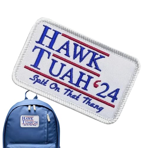 Hawks Tuah Kleidungsaufnäher – Lustige Alphabet-Aufnäher Für Kleidung | 2024 Spit That Thing Pants Repair Quilting Patches | Handgefertigte Stoffflicken Für Rucksäcke, Hüte (A) von Aibyks