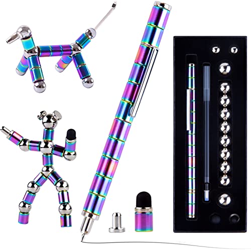 Aicharynic Magnetischer Kugelschreiber, Magnet Stift, Lustig Multifunktions Magnetstift, DIY Stressabbau Magnetische Balpen, Kreative Geschenken für Männer, Frauen, Teenager, Kinder von Aicharynic
