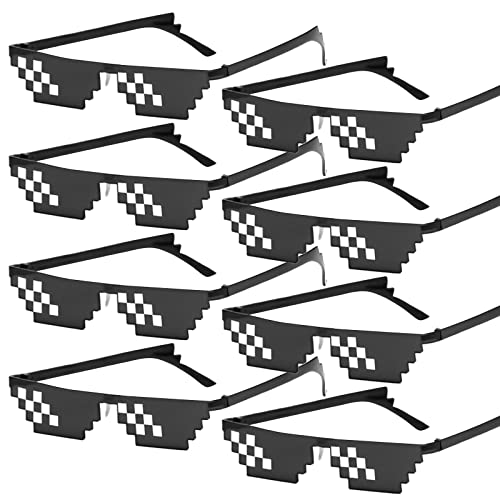 Aicharynic Pixel Sonnenbrille, Farben Partybrille Mosaik Brille, Thug Life Brille MLG Shades Farben Party Brille Lustige Brillen für Fasching, Musikfestivals, Party, Bar Aicharynic Pixel Sonnenbrille, Farben Partybrille Mosaik Brille, Thug Life Brille MLG Shades Farben Party Brille Lustige Brillen für Fasching, Musikfestivals, Party, Bar von Aicharynic