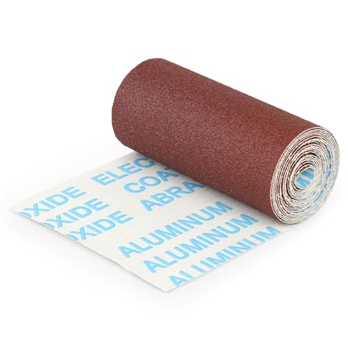 Schleifpapierrollen Set(100mm x 6m) – Körnung P100 – Schleifrollen für Holz, Metall, Stahl, Edelstahl – Ideal für Schleifarbeiten von Aicoimy