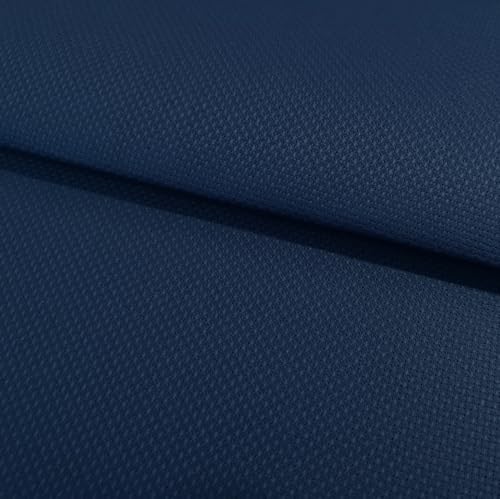 Aida Stern Zweigart 100% Baumwolle | 14 ct - 5,4 Stiche/cm | Ideal für Kreuzstichmuster (Blau, 55x50 cm) von Aidalux