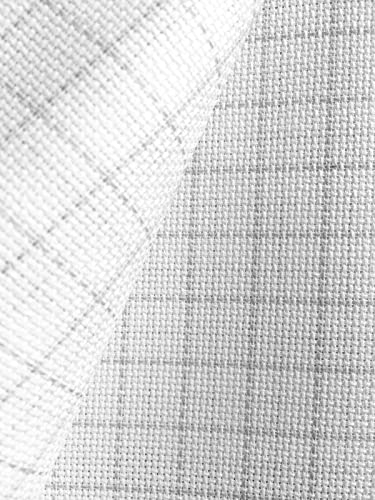 Aida-Zählstoff Zweigart Easy Count für Kreuzsticharbeiten | 100% Baumwolle | Weiß (110 x 100 cm, 14 ct - 5,4 Stiche/cm) von Aidalux