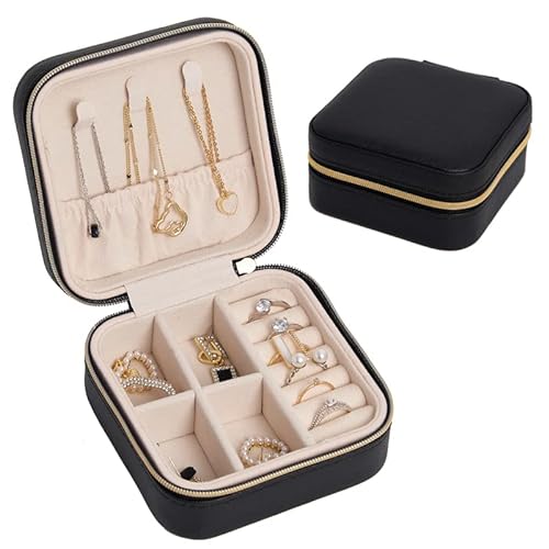 Aidodo Schmuckkästchen Schmuckaufbewahrung Schmuckschatulle Schmuckbox Jewelry Box für Ohrringe Armband Ringe von Aidodo