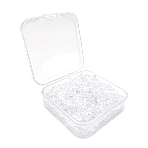 Aidqxbaoer 500 Stück Ohrring Verschluss Silikon Ohrring Stopper Ohrring Stecker Verschluss Kunststoff Ohrringe Rücken Stopper Silikon für Ohrringe (Größe 4 * 4 mm) von Aidqxbaoer