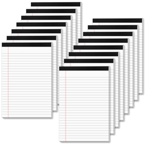 Weiße Rechtsblöcke, 12,7 x 20,3 cm, kleine Notizblöcke, 12,7 x 20,3 cm, linierte Notizblöcke, 12,7 x 20,3 cm, liniert, kleiner Rechtsblock, 12,7 x 20,3 cm, weiß, 30 Blatt/Block Weiße Rechtsblöcke, 12,7 x 20,3 cm, kleine Notizblöcke, 12,7 x 20,3 cm, linierte Notizblöcke, 12,7 x 20,3 cm, liniert, kleiner Rechtsblock, 12,7 x 20,3 cm, weiß, 30 Blatt/Block von Aidunmis