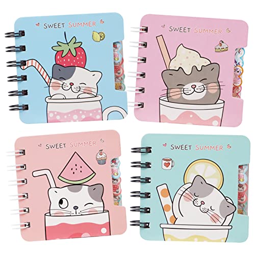 Aifieego Kleiner niedlicher Notizblock, Kawaii-Kitty-Schulbürobedarf, lustiger Tier-Notizblock, coole Mini-Kätzchen-Spiralnotizbücher, breit liniert, japanisches Schreibwaren-Set, Kindergeburtstag, Aifieego Kleiner niedlicher Notizblock, Kawaii-Kitty-Schulbürobedarf, lustiger Tier-Notizblock, coole Mini-Kätzchen-Spiralnotizbücher, breit liniert, japanisches Schreibwaren-Set, Kindergeburtstag, von Aifieego