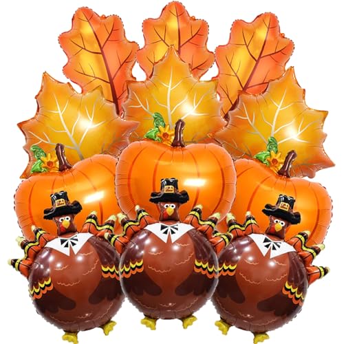 Thanksgiving-Ballons, Dekorationen, Türkei-Ballon, Kürbis-Ballon, Herbst-Ballon für Thanksgiving-Party-Dekor-Zubehör Thanksgiving-Ballons, Dekorationen, Türkei-Ballon, Kürbis-Ballon, Herbst-Ballon für Thanksgiving-Party-Dekor-Zubehör von Aikitub