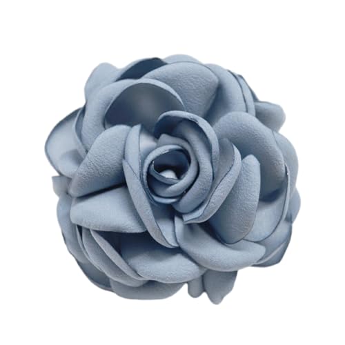 Ailan Vielseitige Blumen Corsage Brosche für stilvolle und raffinierte Looks. Blumen Broschen, Anstecknadeln, Stoff Blumen Brosche, Anstecknadel, schick und elegant, trübes Blau von Ailan