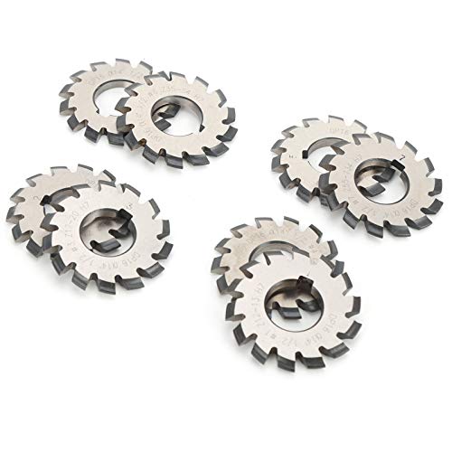 8pcs Involved Gear Fräser, Hochgeschwindigkeits -Stahl -Schneidwerkzeuge 55 Mm 22 Mm, Gleichmäßige Größe und Proportion, Stark und Robust 8pcs Involved Gear Fräser, Hochgeschwindigkeits -Stahl -Schneidwerkzeuge 55 Mm 22 Mm, Gleichmäßige Größe und Proportion, Stark und Robust von Ailgely
