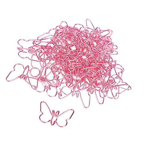 Büroklammer mit Rosa Schmetterlingen, Niedliche Metall-Büroklammern für das Büro, Zuhause, die Schule, das Klassenzimmer Büroklammer mit Rosa Schmetterlingen, Niedliche Metall-Büroklammern für das Büro, Zuhause, die Schule, das Klassenzimmer von Ailgely