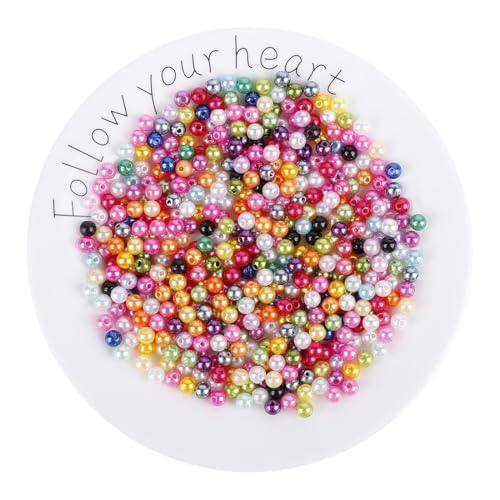 Aililong 1050 Stück bunte Perlen: 8mm Kunststoff Bastelperlen zum Auffädeln für DIY Schmuckherstellung, Armbänder und Halsketten Aililong 1050 Stück bunte Perlen: 8mm Kunststoff Bastelperlen zum Auffädeln für DIY Schmuckherstellung, Armbänder und Halsketten von Aililong
