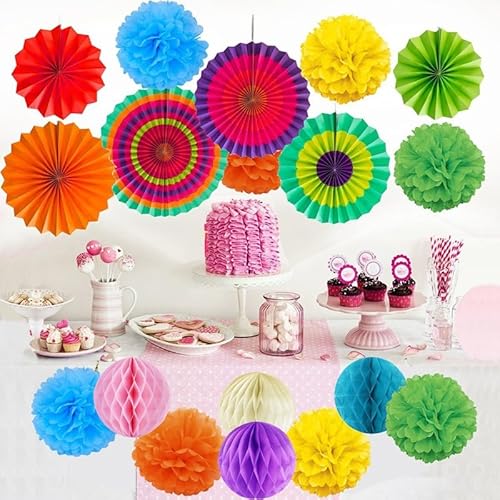 Aililong 20 Stück Pompons Deko Set, Hochwertige Papier-Blumenpuscheln Party Dekoration Faschingsdeko für Geburtstage, Partys, Karneval & Festivals. Aililong 20 Stück Pompons Deko Set, Hochwertige Papier-Blumenpuscheln Party Dekoration Faschingsdeko für Geburtstage, Partys, Karneval & Festivals. von Aililong