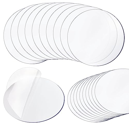 Ailvor Doppelseitiges Klebeband, 20 Stück Doppelseitige Klebepads, Spurloses Waschbares Klebeband Extra Stark, Nano Klebepads Transparent für Teppich, Fliesen, Küche (Rund, 5cm) von Ailvor