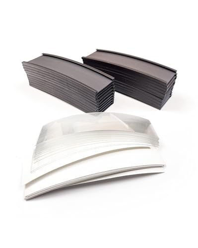 20 Magnetische Etikettenhalter 30x150mm, vorgestanzt - C-Profil von Aiman GZ