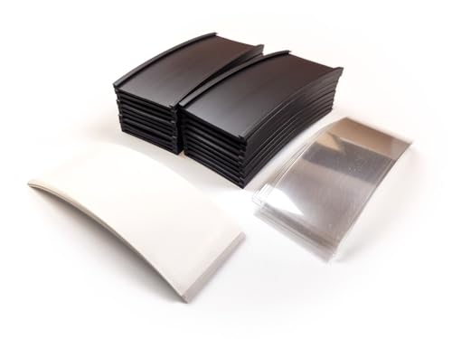 20er Pack Magnetische Etikettenhalter, 50x80mm, C-Profil - Wiederverwendbar & Flexibel von Aiman GZ