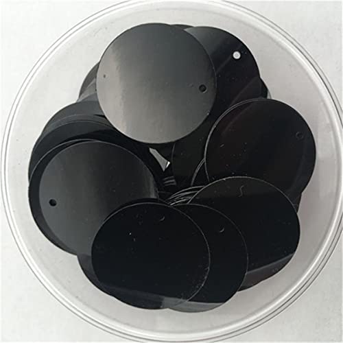 10 mm, 15 mm, 20 mm, 25 mm, 30 mm, PVC, flach, rund, lose Pailletten, Pailletten, zum Nähen von Hochzeits-Bastelzubehör mit 1 Seitenloch, Schwarz, 20 mm, 96 Stück, 10 g 10 mm, 15 mm, 20 mm, 25 mm, 30 mm, PVC, flach, rund, lose Pailletten, Pailletten, zum Nähen von Hochzeits-Bastelzubehör mit 1 Seitenloch, Schwarz, 20 mm, 96 Stück, 10 g von Aimanter