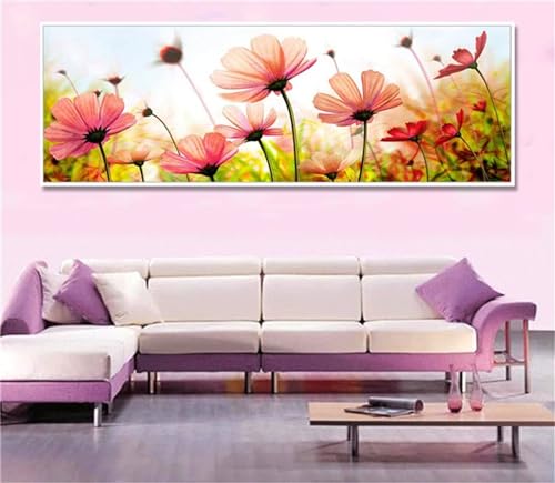 Diamond Painting Kits für Erwachsene Kinder DIY 5D Diamond Art Paint Rosa Mohnblume Diamond Full Drill Gem Art Painting Kit für Home Wall Decor Geschenke 30x90cm Diamond Painting Kits für Erwachsene Kinder DIY 5D Diamond Art Paint Rosa Mohnblume Diamond Full Drill Gem Art Painting Kit für Home Wall Decor Geschenke 30x90cm von Aimaor