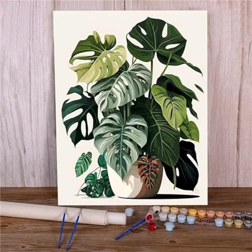 Grüne Pflanzen Malen nach Zahlen für Erwachsene, DIY Acryl Aquarell Malen nach Zahlen für Kinder Anfänger, Malen Kunst Handwerk für Dekoration Kunst Wandbilder 60x75cm Grüne Pflanzen Malen nach Zahlen für Erwachsene, DIY Acryl Aquarell Malen nach Zahlen für Kinder Anfänger, Malen Kunst Handwerk für Dekoration Kunst Wandbilder 60x75cm von Aimaor
