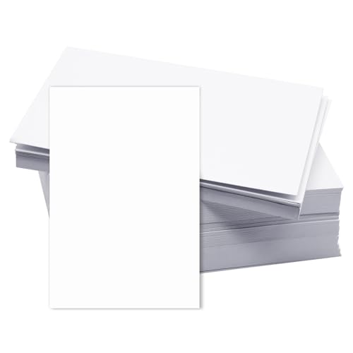 AIMEKE 200 Stück Blanko Karten, 14,5 × 9,5 cm Papier Karten Weiß karteikarten Blanko als Postkarten, Grußkarten, DIY Papier Karten für Graffiti, Nachricht von Aimeke