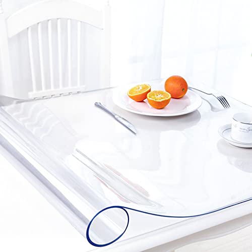 AimerGro Transparente Tischunterlage aus Kunststoff, Vinyl, rechteckig, transparent, 71,1 x 305,5 cm, Beistelltisch, Nachttisch, Kommode, Esstisch AimerGro Transparente Tischunterlage aus Kunststoff, Vinyl, rechteckig, transparent, 71,1 x 305,5 cm, Beistelltisch, Nachttisch, Kommode, Esstisch von AimerGro