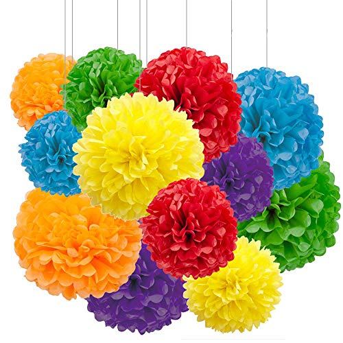 Aimto Pompons aus Papier Regenbogenfarben Aimto Pompons aus Papier Regenbogenfarben von Aimto
