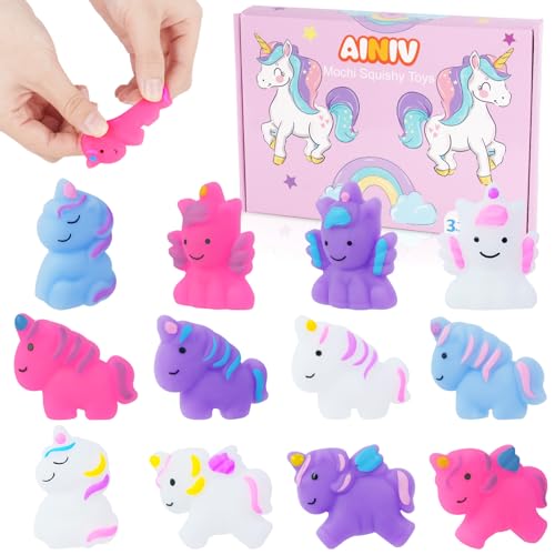 Ainiv 12 Stück Einhorn Squishies Kawaii Soft Silikon Spielzeug Anti, Kawaii Tier Squishies Partytüten Füllstoff Stressabbau Spielzeug für Kinder Erwachsene Weihnachten Geburtstagsgeschenk Ainiv 12 Stück Einhorn Squishies Kawaii Soft Silikon Spielzeug Anti, Kawaii Tier Squishies Partytüten Füllstoff Stressabbau Spielzeug für Kinder Erwachsene Weihnachten Geburtstagsgeschenk von Ainiv