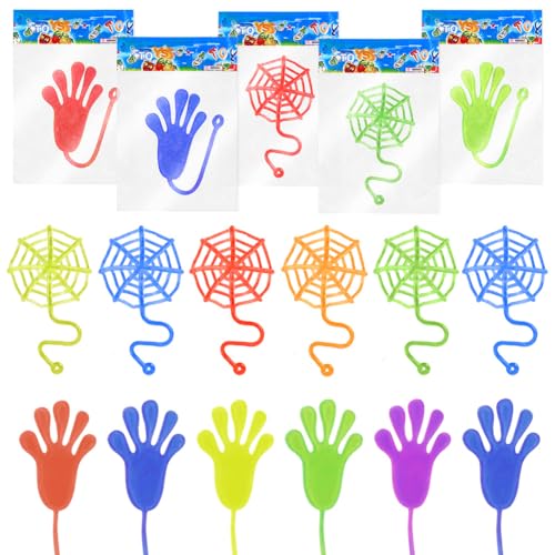 Ainiv Klatschhand Kinder, 30 STÜCK Glibberhand Mitgebsel, Bunte Giveaway, Klatschhand Kinder, Klatschhand Glibber, Mitbringsel Give aways Scherzartikel Spielspaß, geeignet für Den Kindergeburtstag von Ainiv