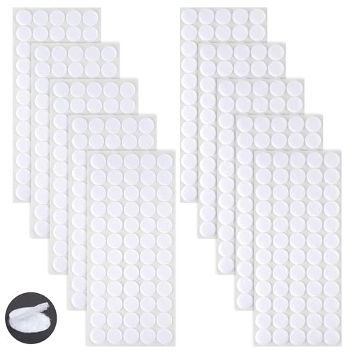 Ainiv Klettpunkte Selbstklebend 20mm. 300 Paar Klettverschluss Selbstklebend, Weiß Klett Klebe Punkte, Rund Doppelseitig Klebende Klettverschluss für Handwerk auf Papier, Kunststoff, Glas, Leder Ainiv Klettpunkte Selbstklebend 20mm. 300 Paar Klettverschluss Selbstklebend, Weiß Klett Klebe Punkte, Rund Doppelseitig Klebende Klettverschluss für Handwerk auf Papier, Kunststoff, Glas, Leder von Ainiv
