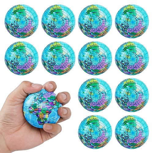 Ainiv Anti Stress Spielzeug Bälle, 12 Stück Globusmuster Stressball, 6cm Schaum Stressabbau Bälle, Stressabbau Spielzeug für Kinder Erwachsene Mitgebsel Gastgeschenke Kindergeburtstag Weihnachten Ainiv Anti Stress Spielzeug Bälle, 12 Stück Globusmuster Stressball, 6cm Schaum Stressabbau Bälle, Stressabbau Spielzeug für Kinder Erwachsene Mitgebsel Gastgeschenke Kindergeburtstag Weihnachten von Ainiv