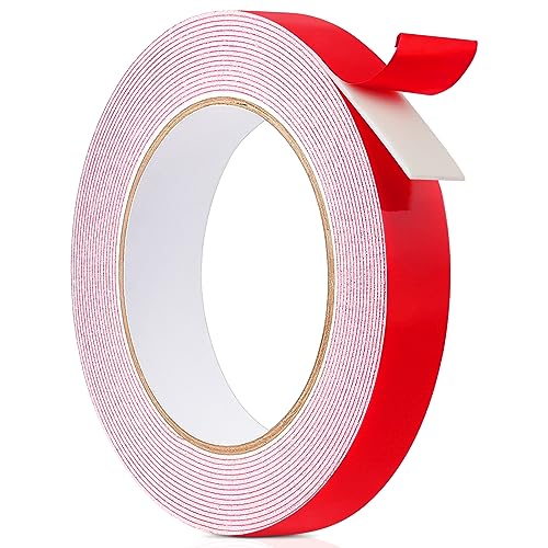 Ainiv Doppelseitiges Klebeband, Dicke 1mm Montageband (5 m x 20 mm), Wasserdichtes Montageklebeband, Spiegelklebeband, 3M Doppelseitiges Klebeband Extra Stark, Schaumband für Auto Wohn Bürodekor Wand von Ainiv