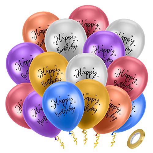 Ainiv Geburtstag Ballons, 15 Stück Luftballons Bunt, Latex Ballons für Geburtstag Junge Mädchen Party Dekoration Zubehör, Kindergeburtstag Party Deko, Babyparty, Luftballon Girlande (Happy Birthday) Ainiv Geburtstag Ballons, 15 Stück Luftballons Bunt, Latex Ballons für Geburtstag Junge Mädchen Party Dekoration Zubehör, Kindergeburtstag Party Deko, Babyparty, Luftballon Girlande (Happy Birthday) von Ainiv