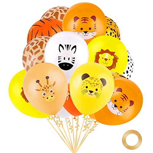 Ainiv Party Ballons, 15 Stück Luftballons Bunt, Latex Ballons Dekoration für Geburtstag Junge Mädchen Party Dekoration Zubehör, Kindergeburtstag Party Deko, Babyparty, Luftballon Girlande (Tier) Ainiv Party Ballons, 15 Stück Luftballons Bunt, Latex Ballons Dekoration für Geburtstag Junge Mädchen Party Dekoration Zubehör, Kindergeburtstag Party Deko, Babyparty, Luftballon Girlande (Tier) von Ainiv
