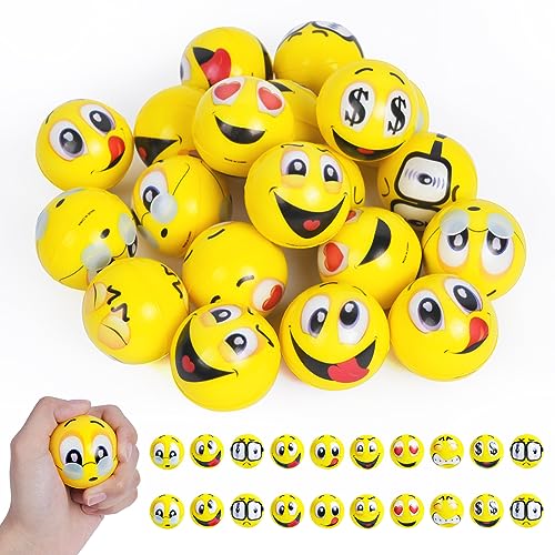 Ainiv Stress Bälle, 20 Stück Stressball, Antistressball für Kinder, Erwachsene, Lächeln Gesicht Bälle, 4.5CM Schaum Stressabbau Bälle Stressabbau Spielzeug für Kindergeburtstag Mitgebsel Ainiv Stress Bälle, 20 Stück Stressball, Antistressball für Kinder, Erwachsene, Lächeln Gesicht Bälle, 4.5CM Schaum Stressabbau Bälle Stressabbau Spielzeug für Kindergeburtstag Mitgebsel von Ainiv