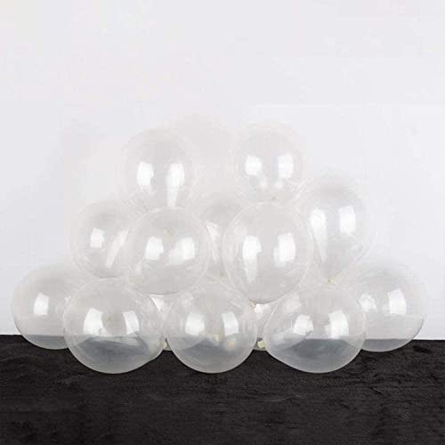 Ainmto 100 Stück 5 Zoll Luftballons Transparente Klein Helium Ballons für Geburtstag, Hochzeiten von Ainmto